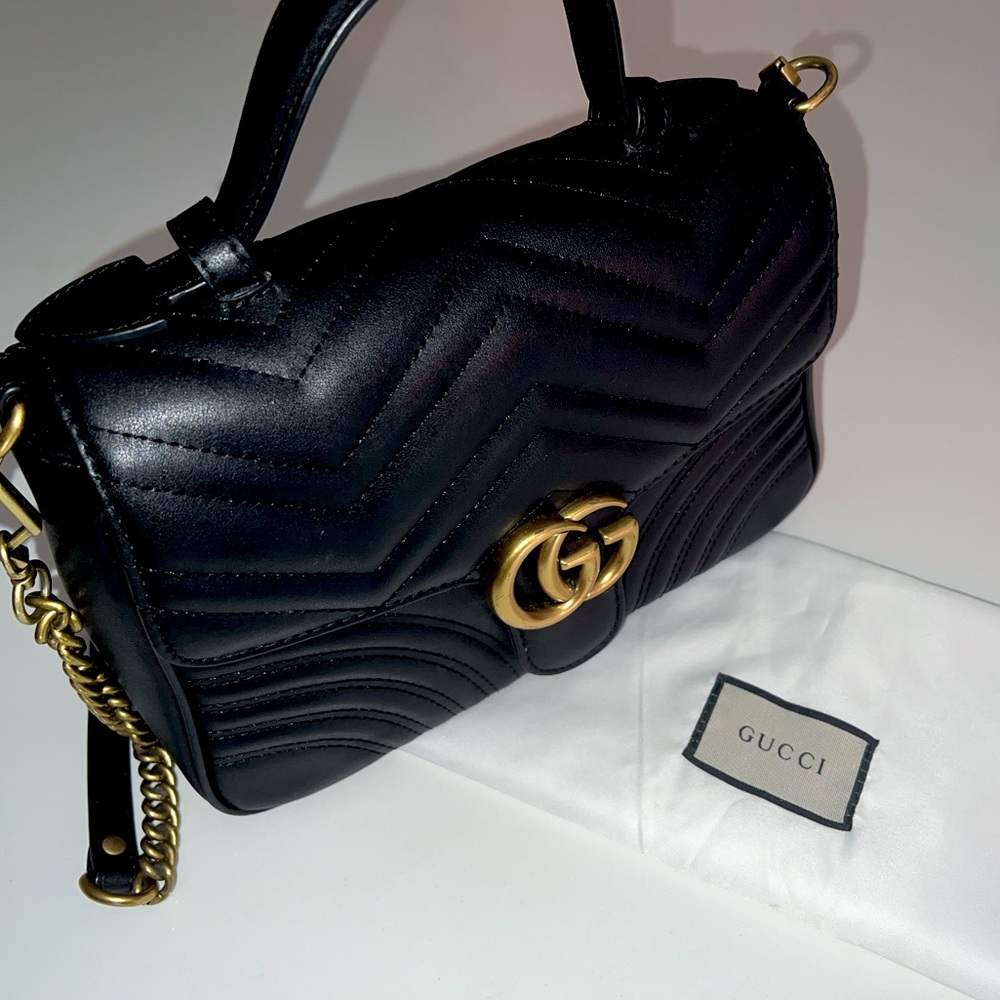 Gucci Leather Chain Bag